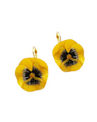 Grandes boucles d'oreilles jaunes courtes