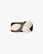 barrette pomerole feuilles blanches 