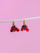 all-groups Petites boucles d'oreilles coccinelles rouges et noires