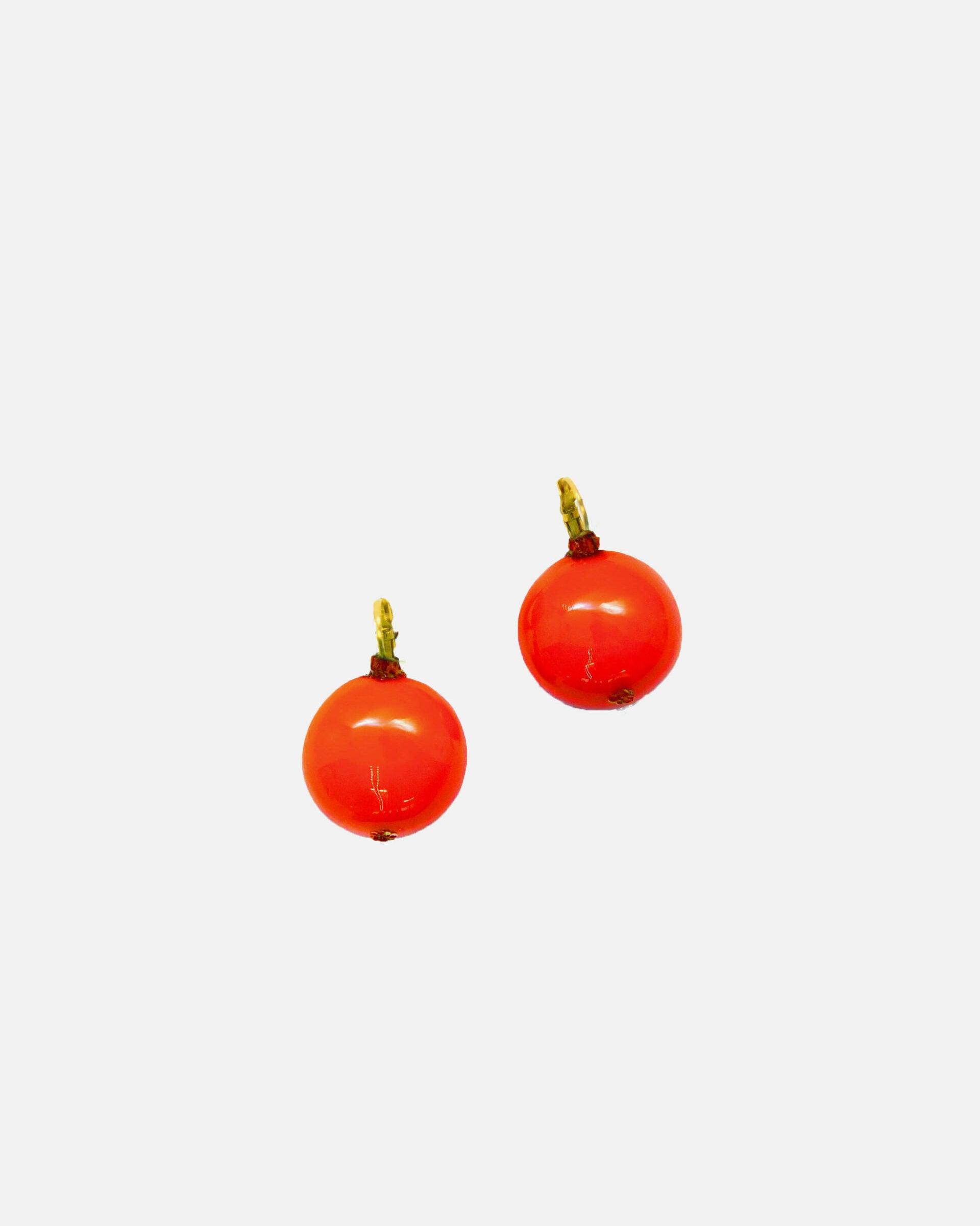 boucles d'oreilles fruit orange attaches dormeuses 