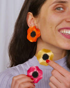 all-groups Boucles d’oreilles fleuries en résine, inspiration nature et féminité