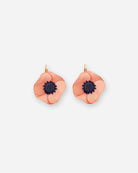 all-groups Boucles d'oreilles statement en forme de fleur rose