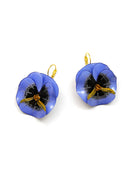 Boucles d'oreilles dormeuses bleues