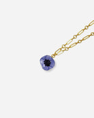 Mini pendentif anémone couleur bleuet 