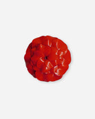 grande broche rouge en forme de fleur de geranium