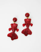 Boucles d'oreilles pendantes koi poisson rouges 