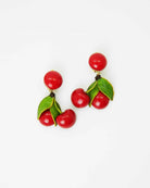 Boucles d'oreilles rouges cerises avec cabochon clip all-groups