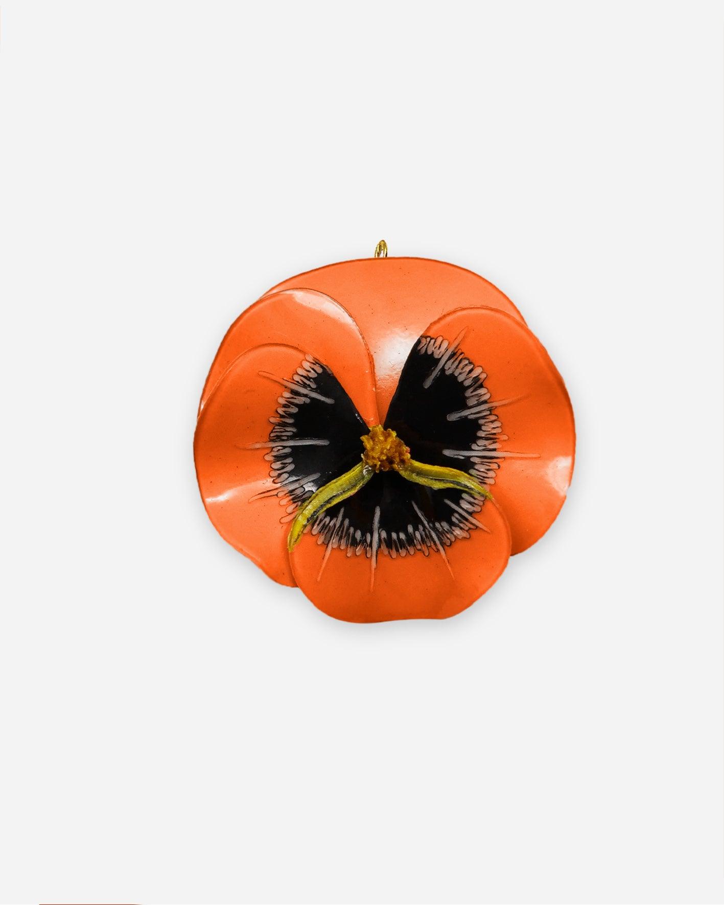 Charm's pendentif orange fleur