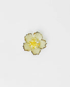 broche originale fleurie couleur ivoire